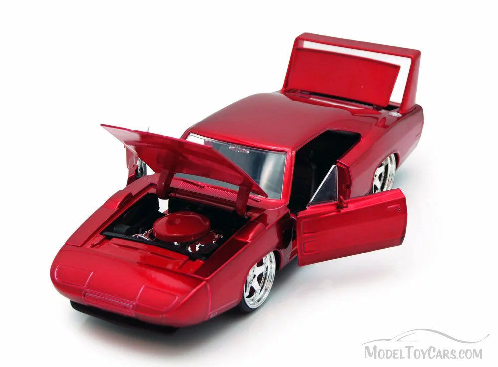 1969 Dodge Charger Daytona Red "Fast & Furious 7" (2015) Movie 1/24 Diecast Model Car by Jada