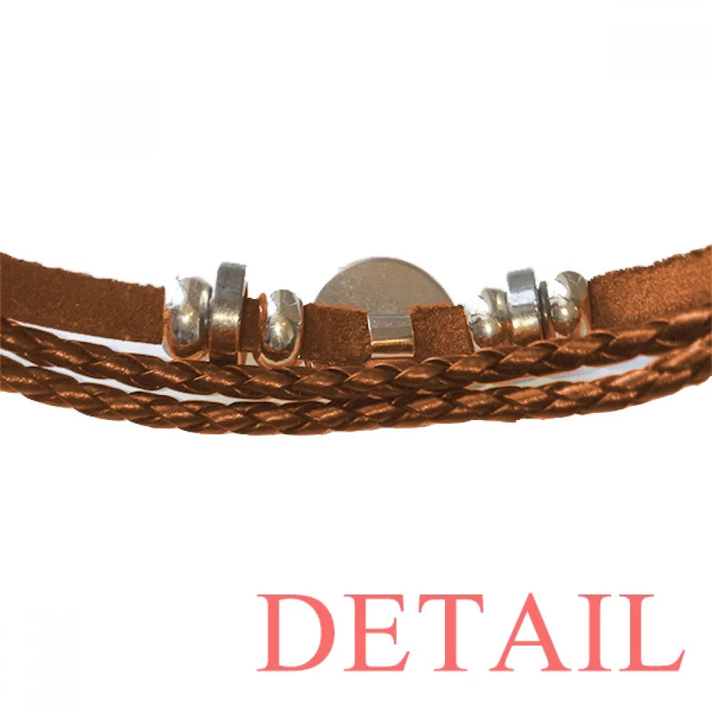 Amusement Park Facilities Outline Bracelet Wristband Leather Jewelry Ornament