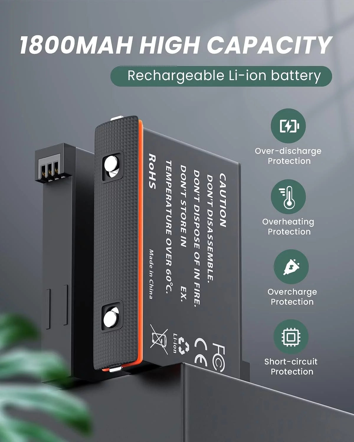 2 Channel Battery Charging Station & One Battery for Insta360 x3 Camera 1800mAh High Capacity, Charger Station with Misro SD Card Slots