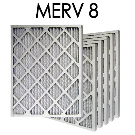 12x30x1 MERV 8 Pleated Air Filter 6PK | 11.625x29.5x.75 - Actual Size