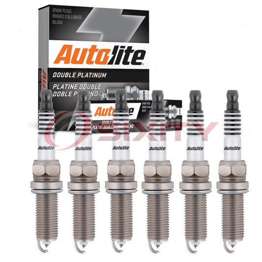 6 pc Autolite APP5684 Double Platinum Spark Plugs for Ignition Wire Secondary Fits select: 2019-2021 TOYOTA RAV4, 2018-2021 TOYOTA CAMRY