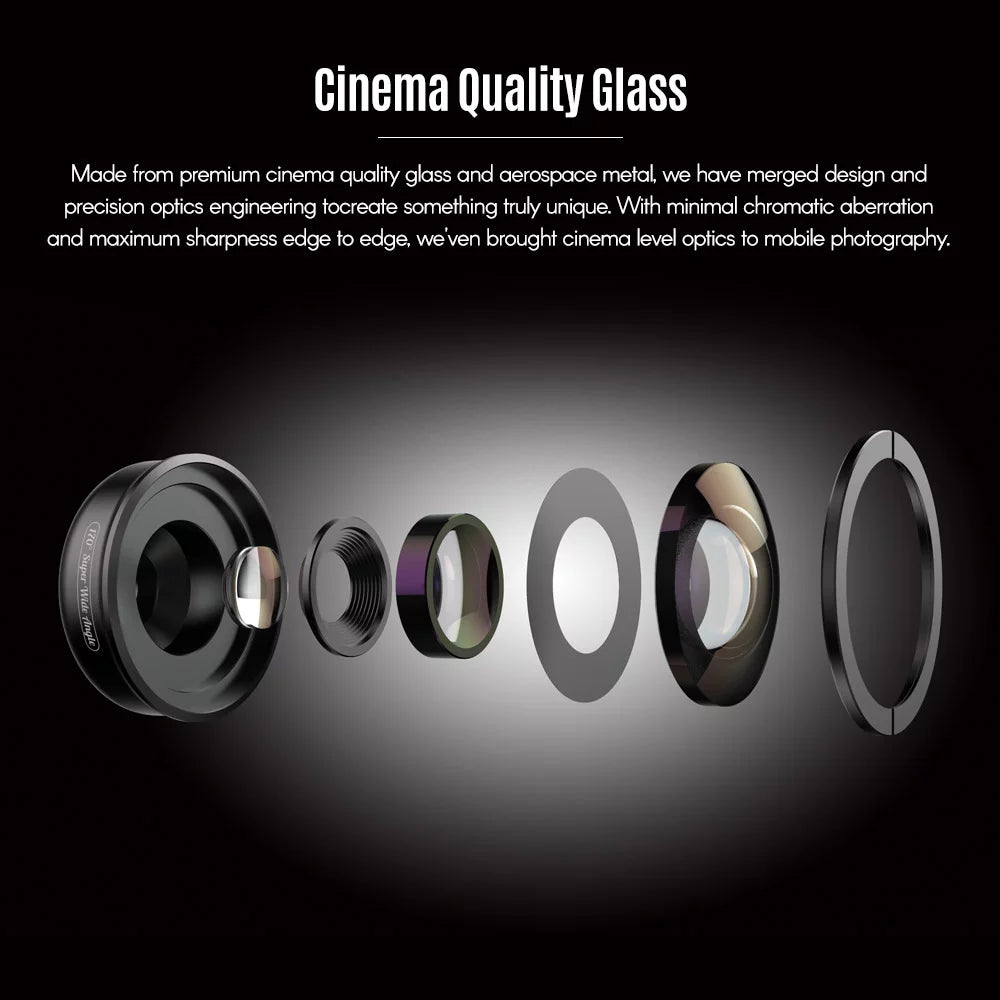 APEXEL APL HD5SW 170° Super Wide Angle Lens for Dual Lens / Single Lens Smartphone for Pixel Galaxy Smartphones