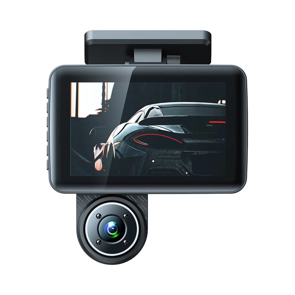 Andoer Dash Cam Front and Rear Inside 3 Cameras 1080+720+480P 4in Car Rearview Mirror Car Video Recording Camcorder Night Vision Car Camera Recorder Auto Safety Driving Recorder