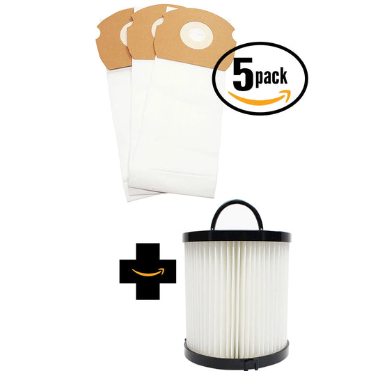 15 Replacement Eureka AirSpeed Gold AS1001AX Vacuum Bags & 1 Dust Cup Filter - Compatible Eureka AS Vacuum Bag & DCF-21 Filter