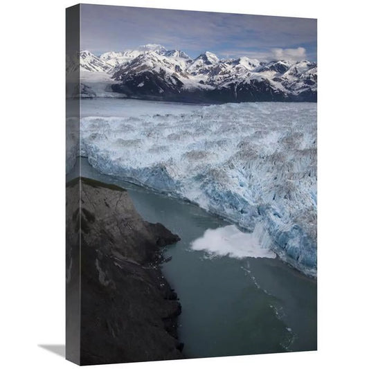 22 in. Hubbard Glacier Encroaching on Gilbert Point, Wrangell-St. Elias National Park, Alaska Art Print - Matthias Breiter