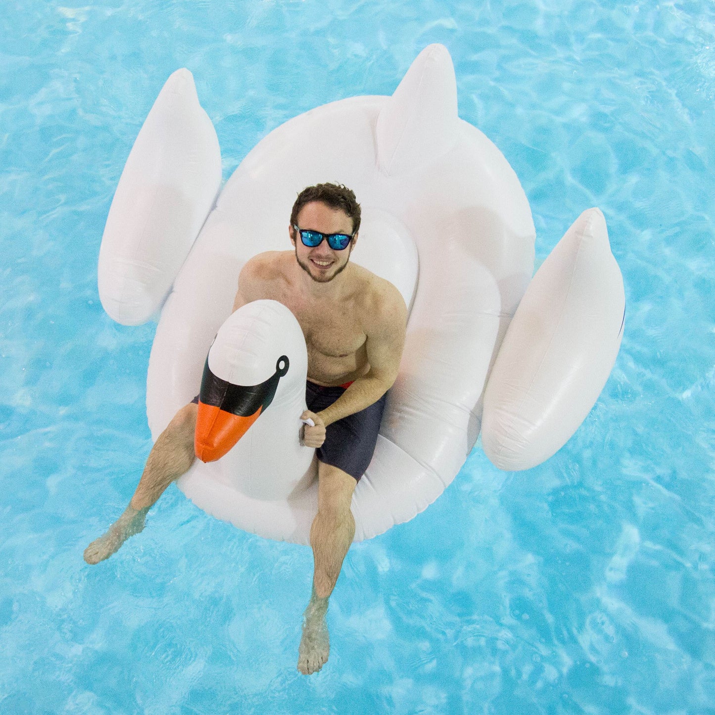 3-Pack Swimline Giant Inflatable Ride-On 75-Inch Swan Floats | 3 x 90621