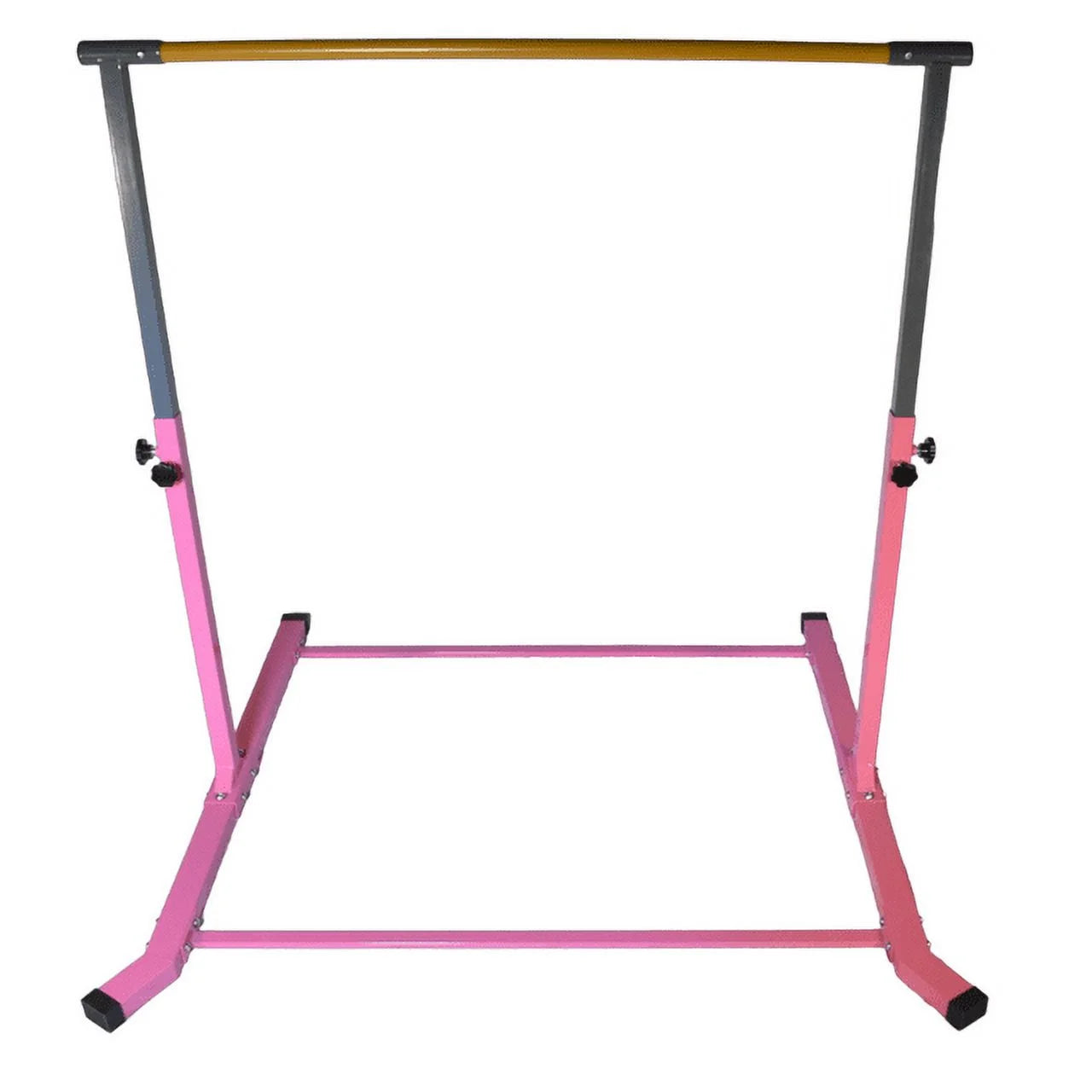 5-Star TD Pink Gymnastic Kip Bar, Adjustable 3-5FT, Kids Junior Training, Heavy-Duty, Curved Legs, Home Gym Equipment