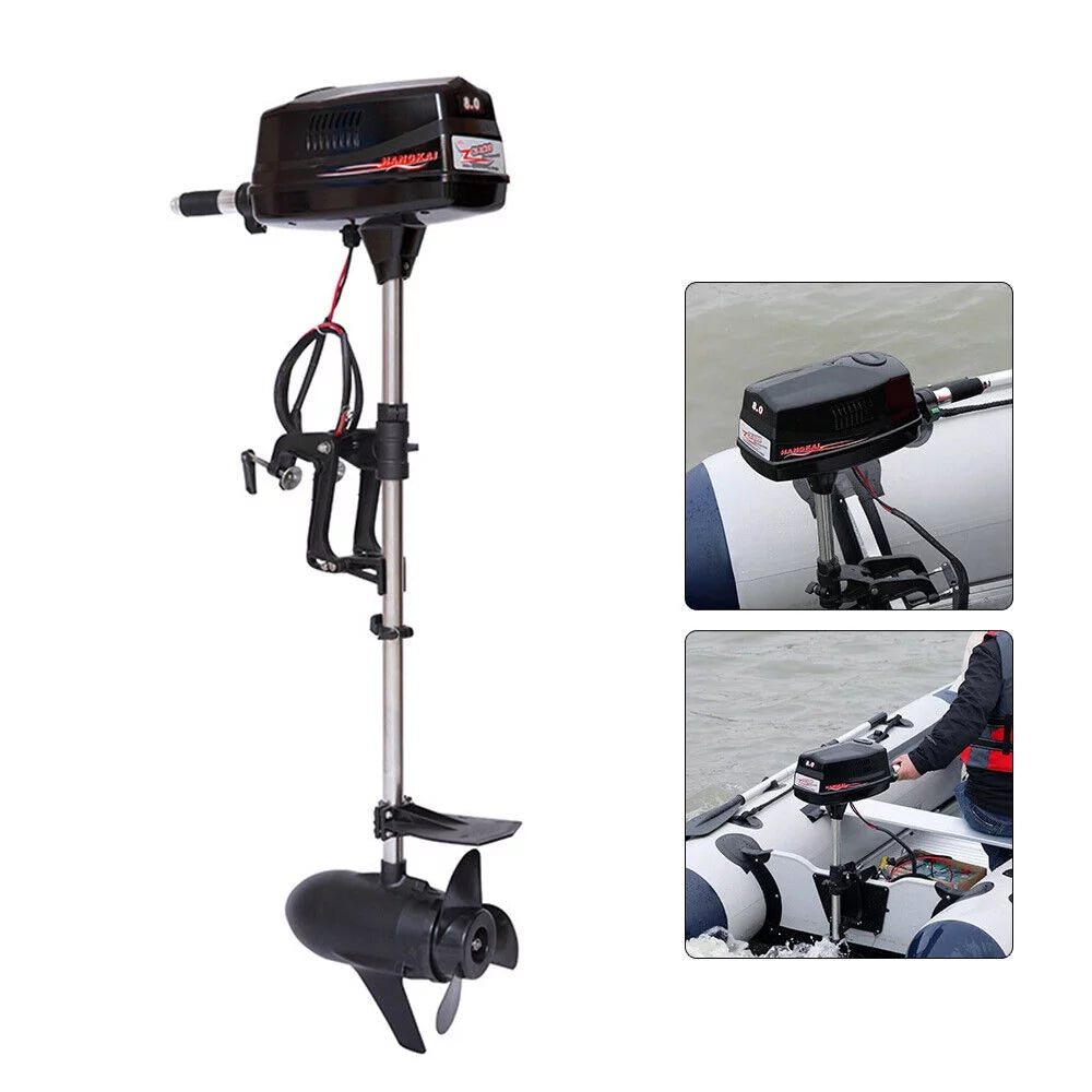 48V Electric Fishing Boat Engine 2200W Brushless Outboard Trolling Motor CE