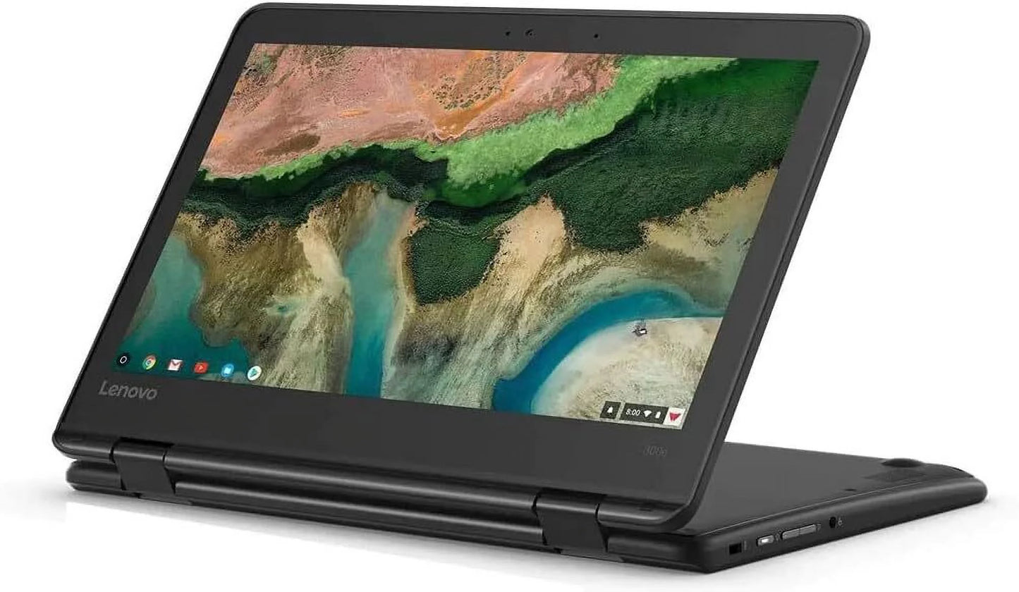 300e Chromebook 2nd Gen MTK 11.6" Monitor (MediaTek MT8173C, 4GB RAM, 32GB) Convertible 2-in-1 Mobile pc - Black - W/Spot, Scratch & Dent