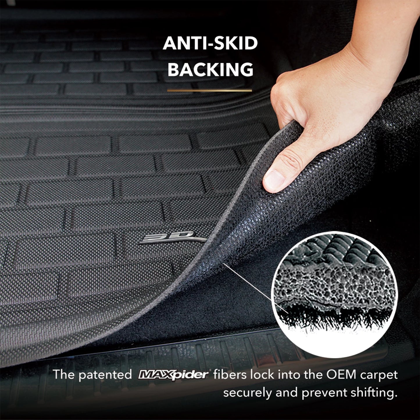 3D MAXpider KAGU Cargo Liner (BLACK) compatible with MAZDA CX-5 2013-2016 - Cargo Liner