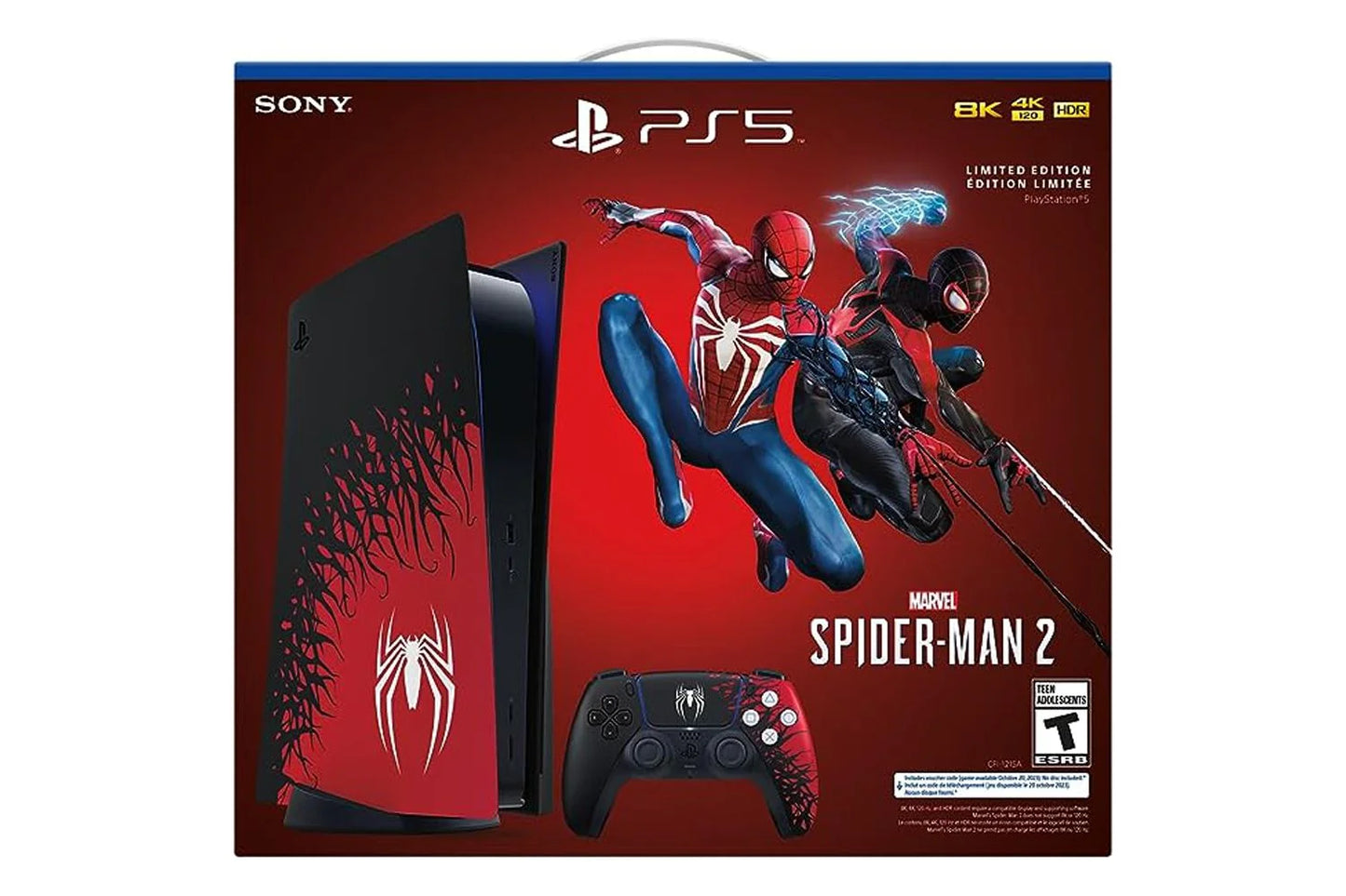 2023 Holiday Bundle PlayStation_PS5 Gaming Console (Disc Version) Marvel’s Spider-Man 2 Limited Edition Bundle with Controller Display Stand