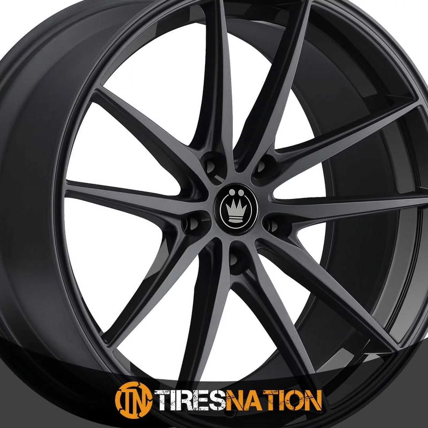 17x8 Konig 37B Oversteer Gloss Black Wheel 5x112 (45mm)