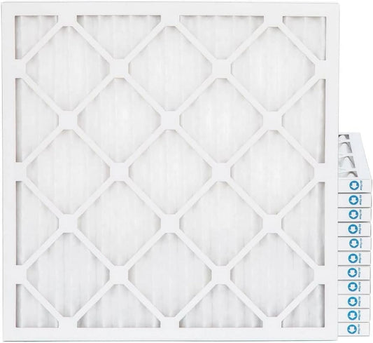 12X12x1 MERV 8 Pleated HV Furne Air Filters. Case Of 12. Ext Size: 11-3/8 X 11-3/8 X 3/4