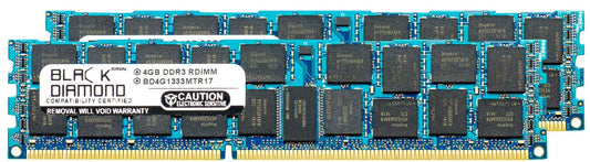 8GB 2X4GB Memory RAM for SuperMicro SuperServer 5000 5016I-URF DDR3 RDIMM 240pin PC3-10600 1333MHz Black Diamond Memory Module Upgrade