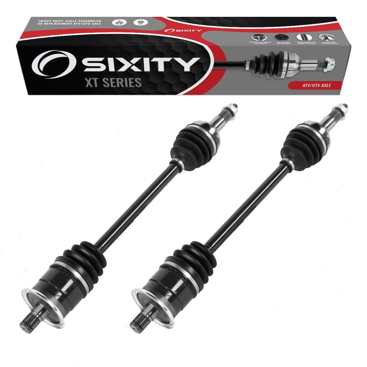 2 pc Sixity XT Rear Left Right Axle compatible with Can-Am Commander 1000 2015 - MAX 1000 DPS XT 4X4