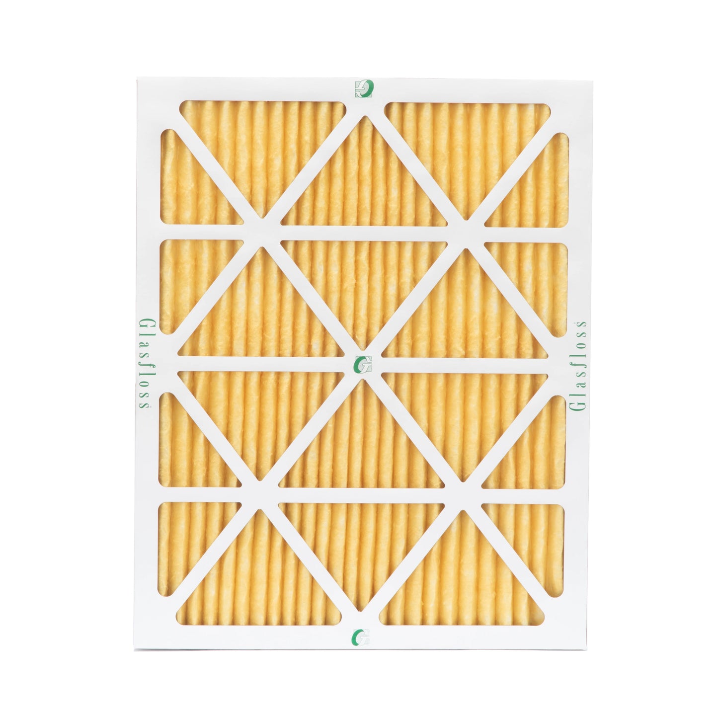 6 Pack of 20x24x1 MERV 11 Pleated Air Filters by Glasfloss. Actual Size: 19-3/8 x 23-3/8 x 7/8