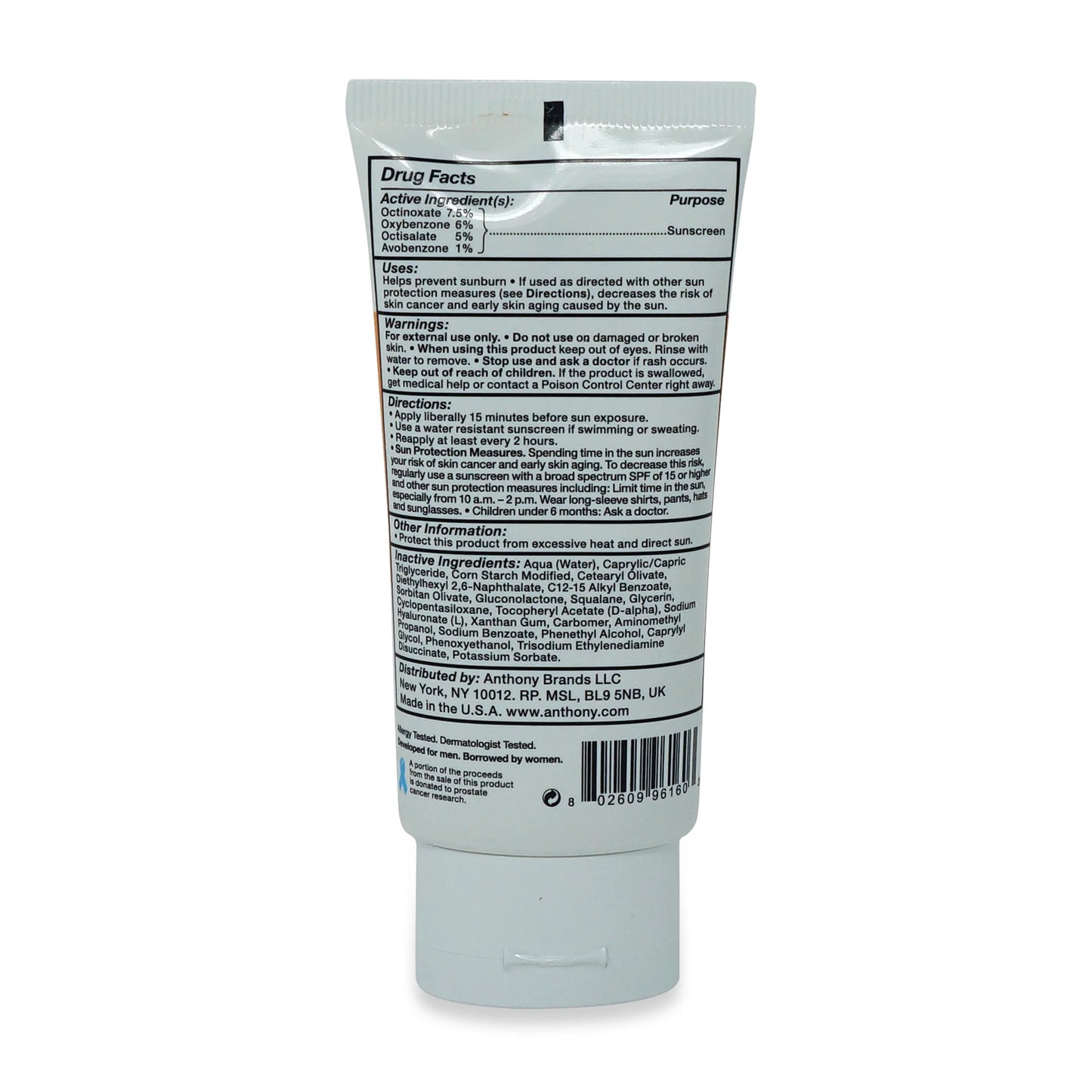 Anthony Day Cream Broad Spectrum Monitor SPF 30 3 oz