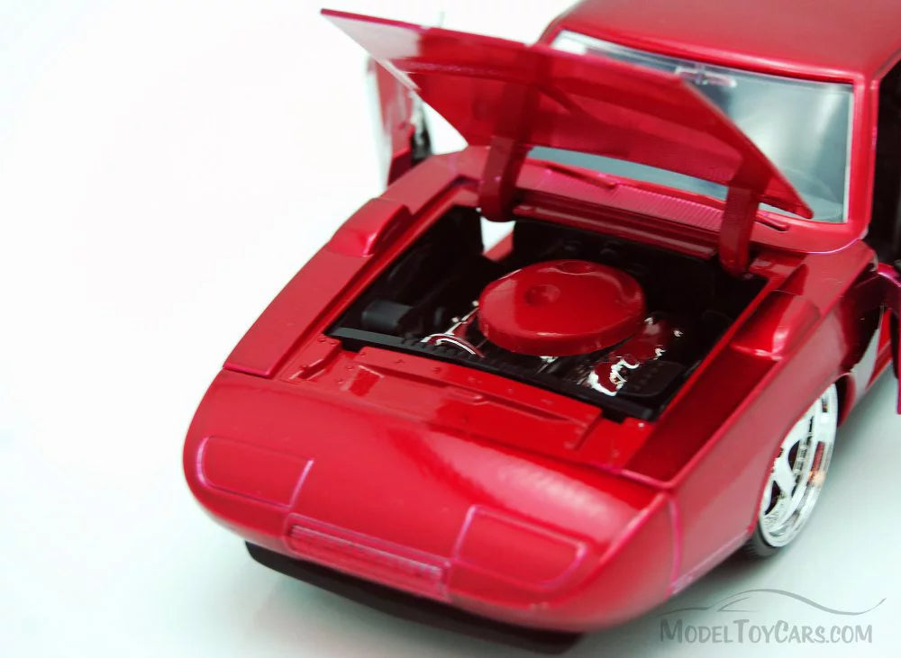 1969 Dodge Charger Daytona Red "Fast & Furious 7" (2015) Movie 1/24 Diecast Model Car by Jada