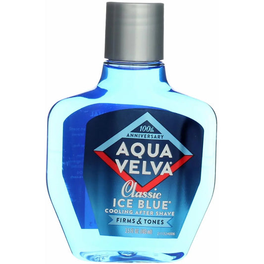 Aqua Velva Classic Ice Blue Cooling After Shave 3.50 oz (Pack of 6)