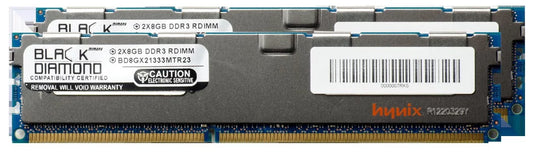 16GB 2X8GB Memory RAM for SuperMicro SuperServer 5000 5016I-MRF DDR3 RDIMM 240pin PC3-10600 1333MHz Black Diamond Memory Module Upgrade