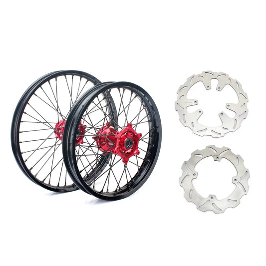 21" 18" MX Wheels Rims Rotors for Honda CRF 250 450 R CRF250R CRF450R 15-21