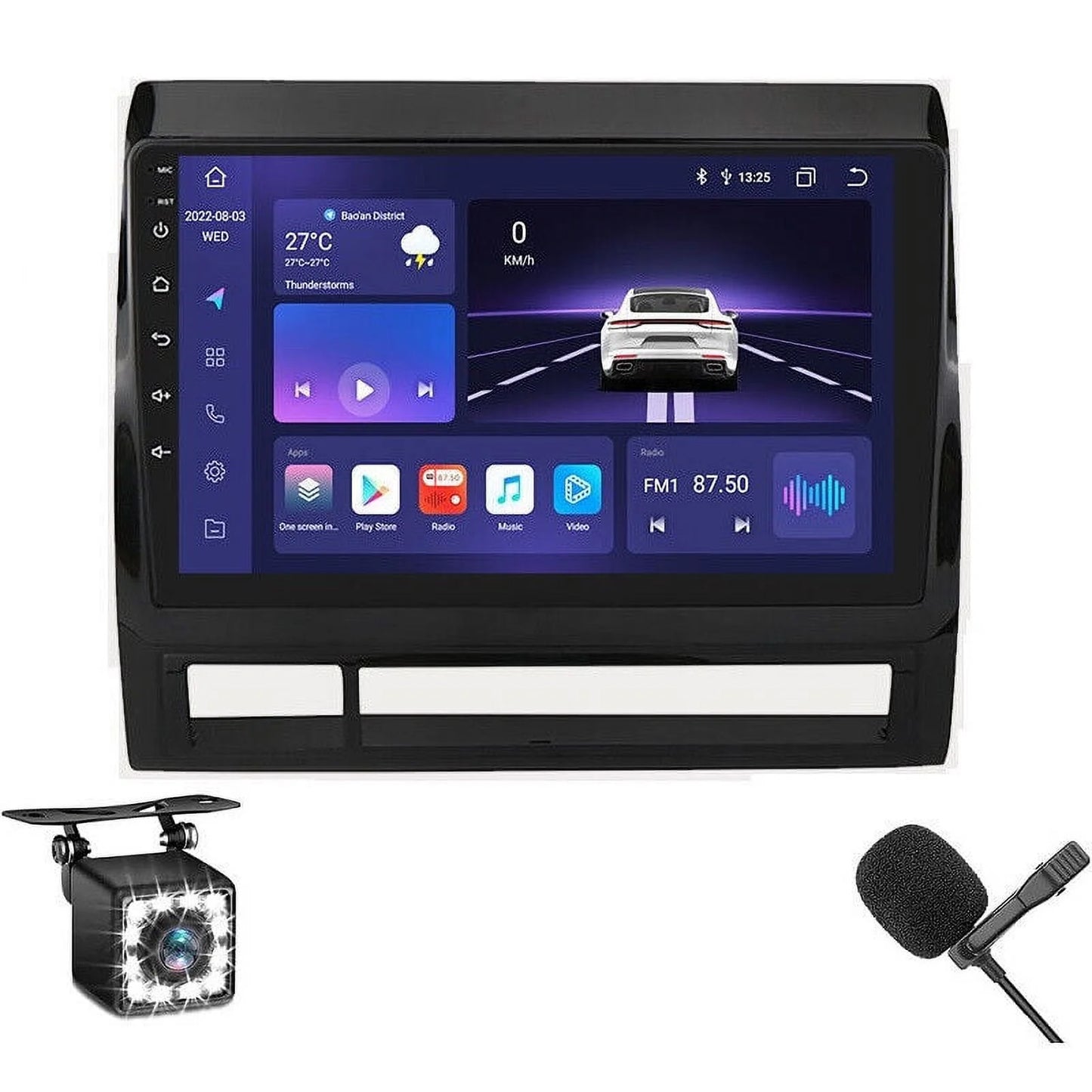 9inch 1280*720 IPS Fit Toyota Tacoma 2005-2015 Android Octa Core 4+32GB Car Radio Stereo DSP Carplay GPS NAVI AM FM Weather