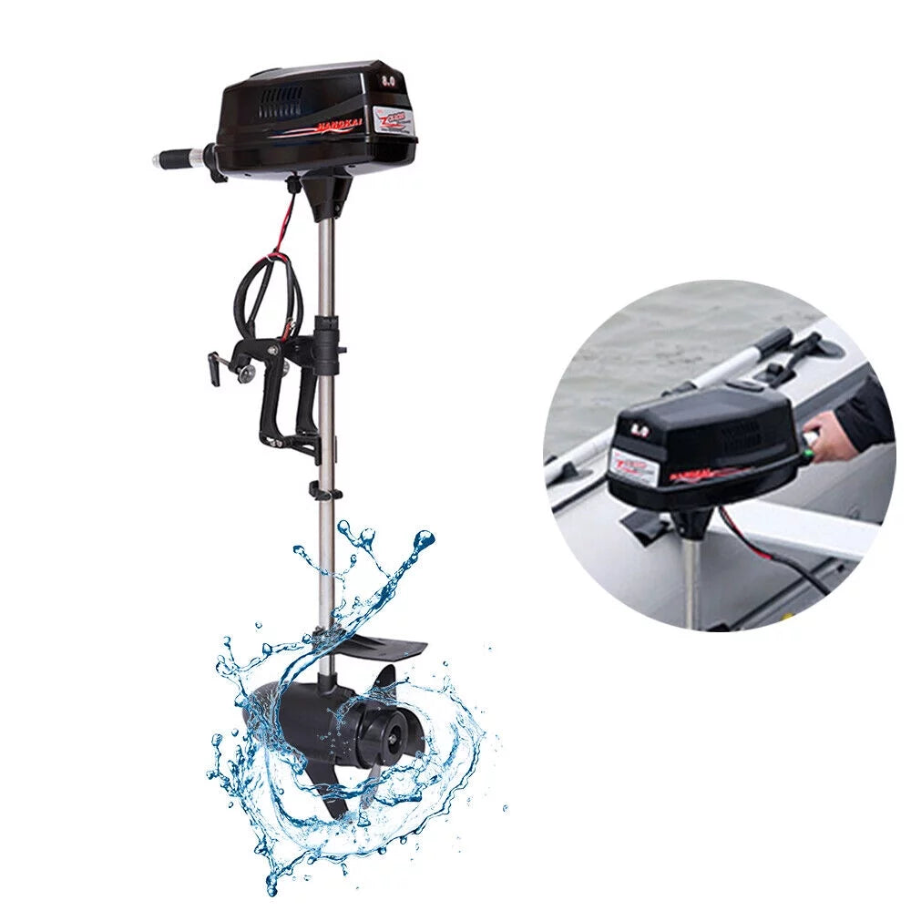 48V Electric Fishing Boat Engine 2200W Brushless Outboard Trolling Motor CE