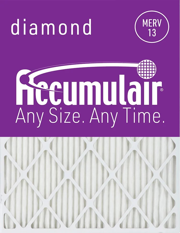 Accumulair Diamond 8x20x4 MERV 13 Air/Furnace Filters (2 pack)