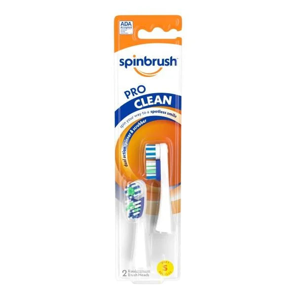 6 Pack - Arm & Hammer Spinbrush Pro Clean Replacement Brush Heads Soft 2 in Each