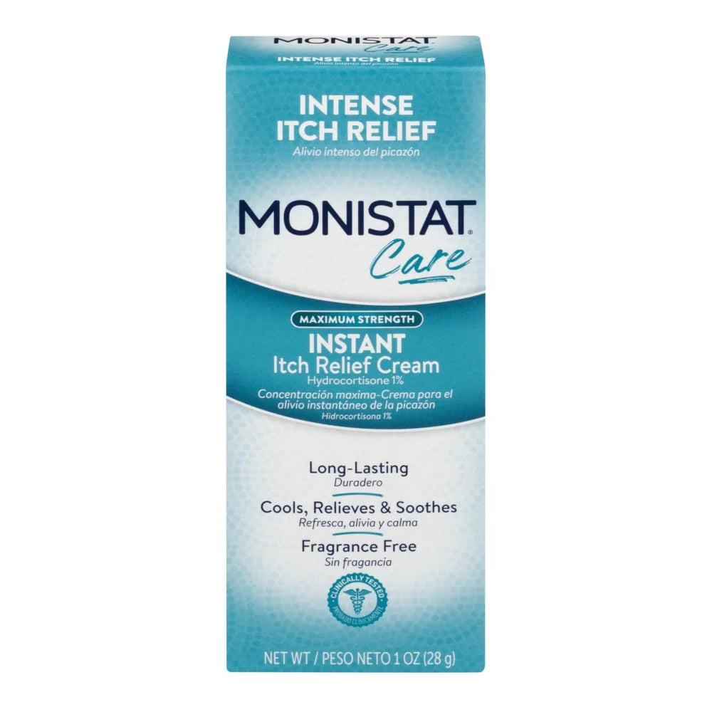 5 Pack Monistat Care Maximum Strength Instant Itch Relief Cream, 1 Ounce Each