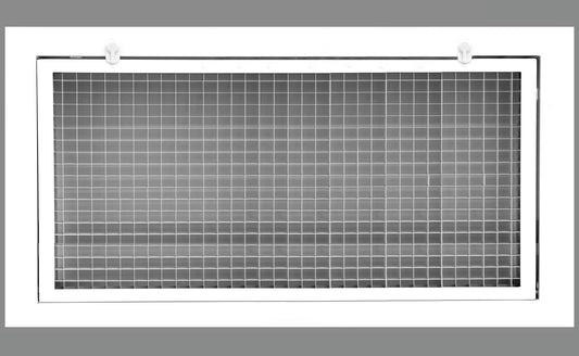 30" x 14" Cube Core Eggcrate Return Air Filter Grille for 1" Filter