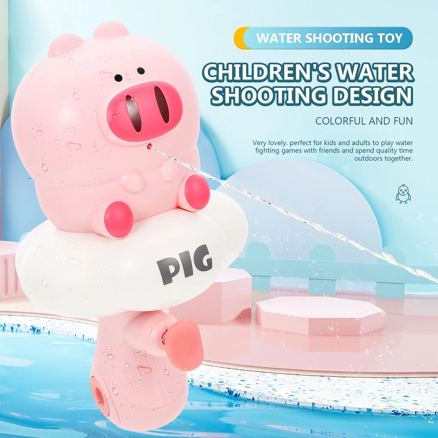 3pcs Interesting Squirt Shooter Wear-resistant Liquid Toy Interactive Squirt Toy Kids Supply