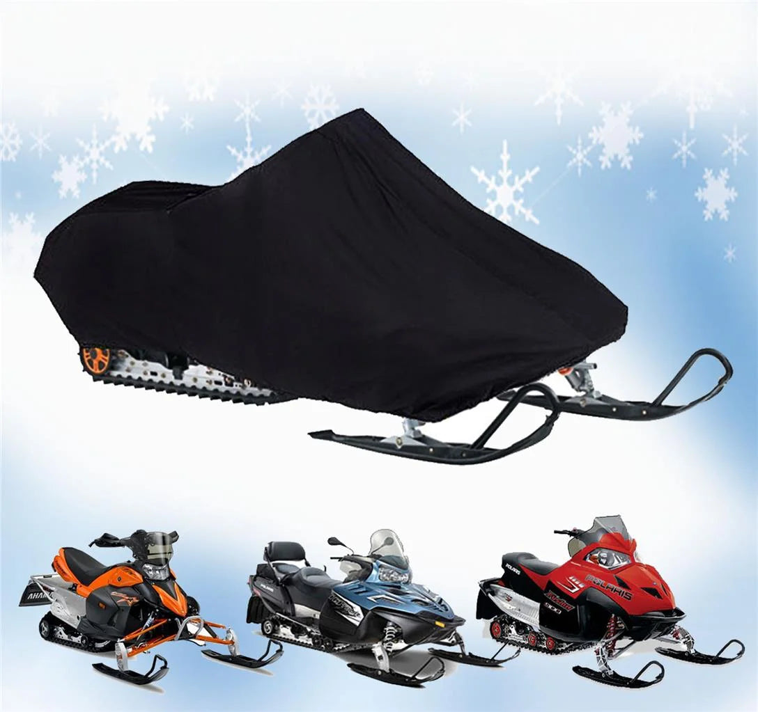 200 Denier Storage Snowmobile Cover Compatible for the 2013-2015 Ski Doo Bombardier Model GSX SE E-TEC 600 H.O. Snowmachine Sled. All Black.