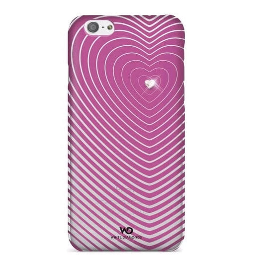 5 Pack -White Diamonds Heartbeat Case for iPhone 6/6s - Pink