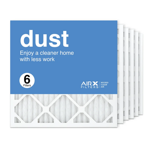 AIRx Filters 18x18x1 Air Filter MERV 8 Pleated HVAC AC Furnace Air Filter, Dust 6-Pack, Made in the USA