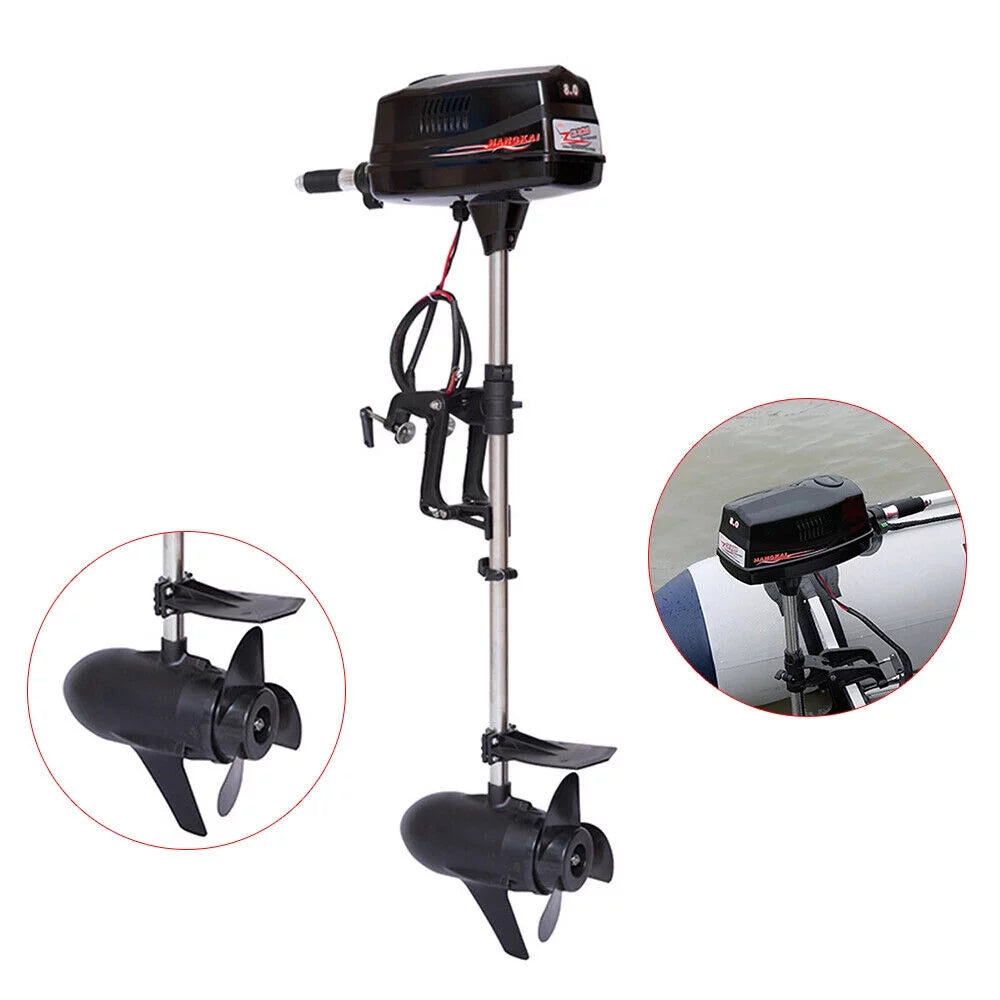 48V Electric Fishing Boat Engine 2200W Brushless Outboard Trolling Motor CE