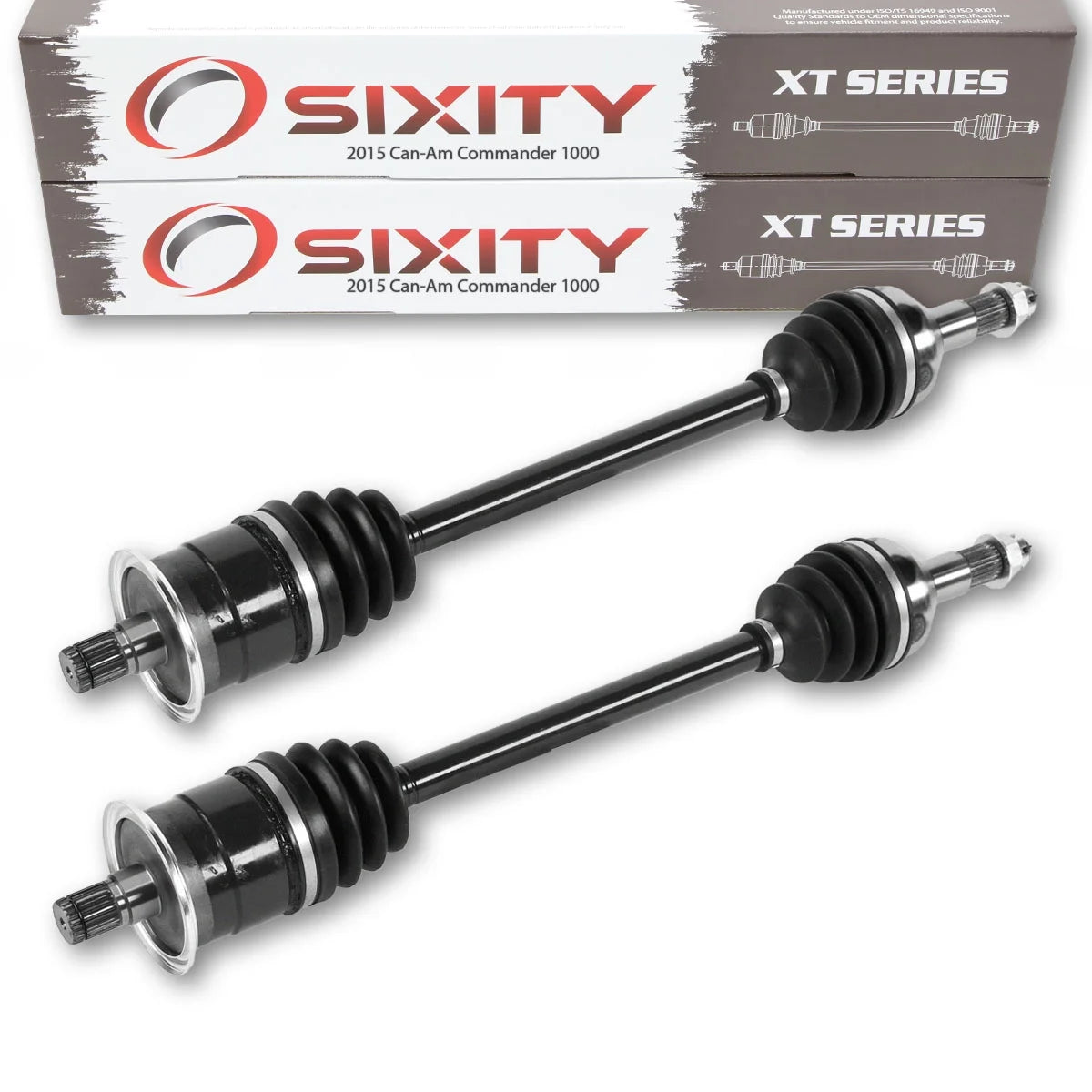 2 pc Sixity XT Rear Left Right Axle compatible with Can-Am Commander 1000 2015 - MAX 1000 DPS XT 4X4