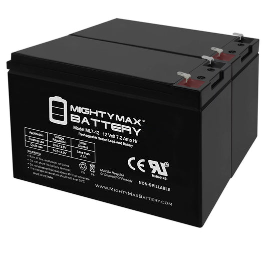 12V 7.2AH SLA Battery for Sea-Doo Dolphin Model # SD554 - 2 Pack