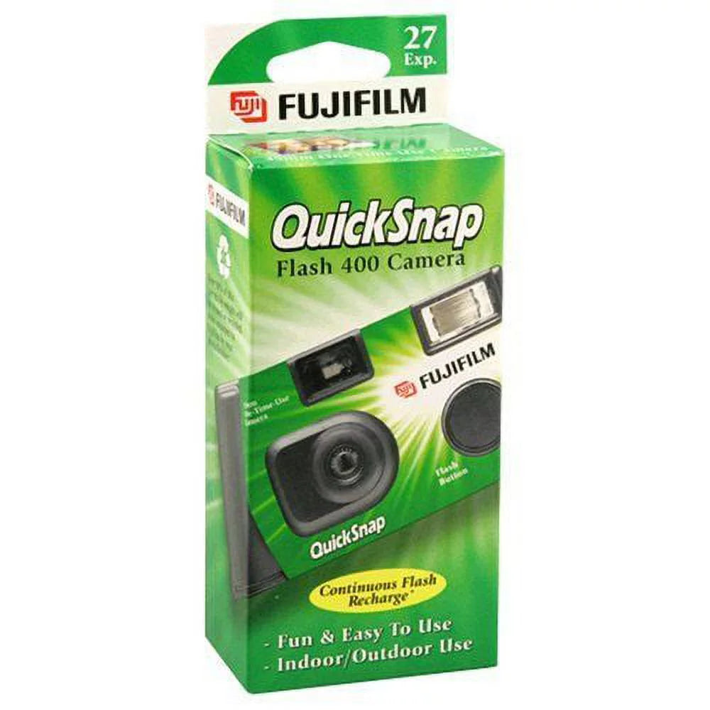 3 Fujifilm Quicksnap Flash 400 ASA Disposable Single Use 35mm Camera