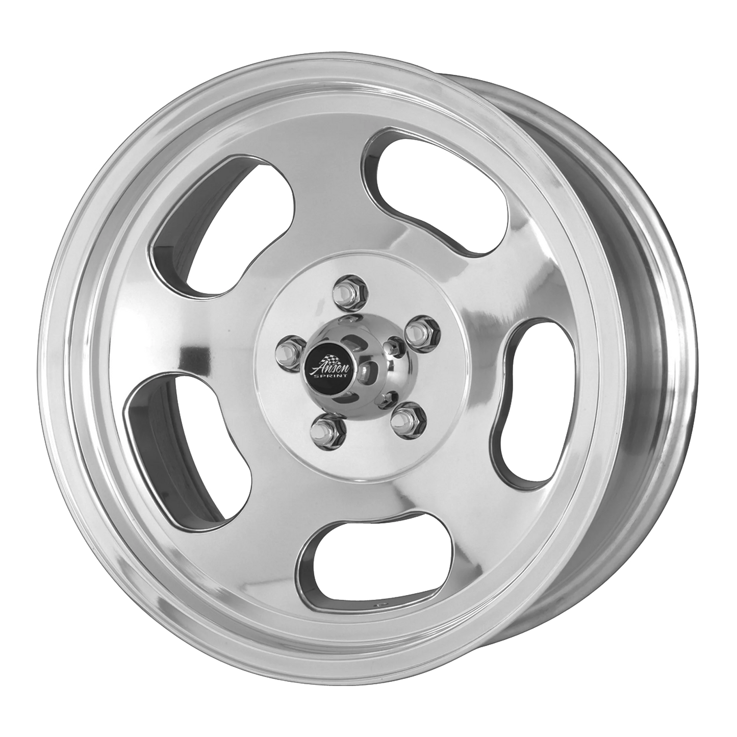 AMERICAN RACING VINTAGE VN69 ANSEN SPRINT 15X7 5X101.6 0ET 83.8CB POLISHED WHEEL