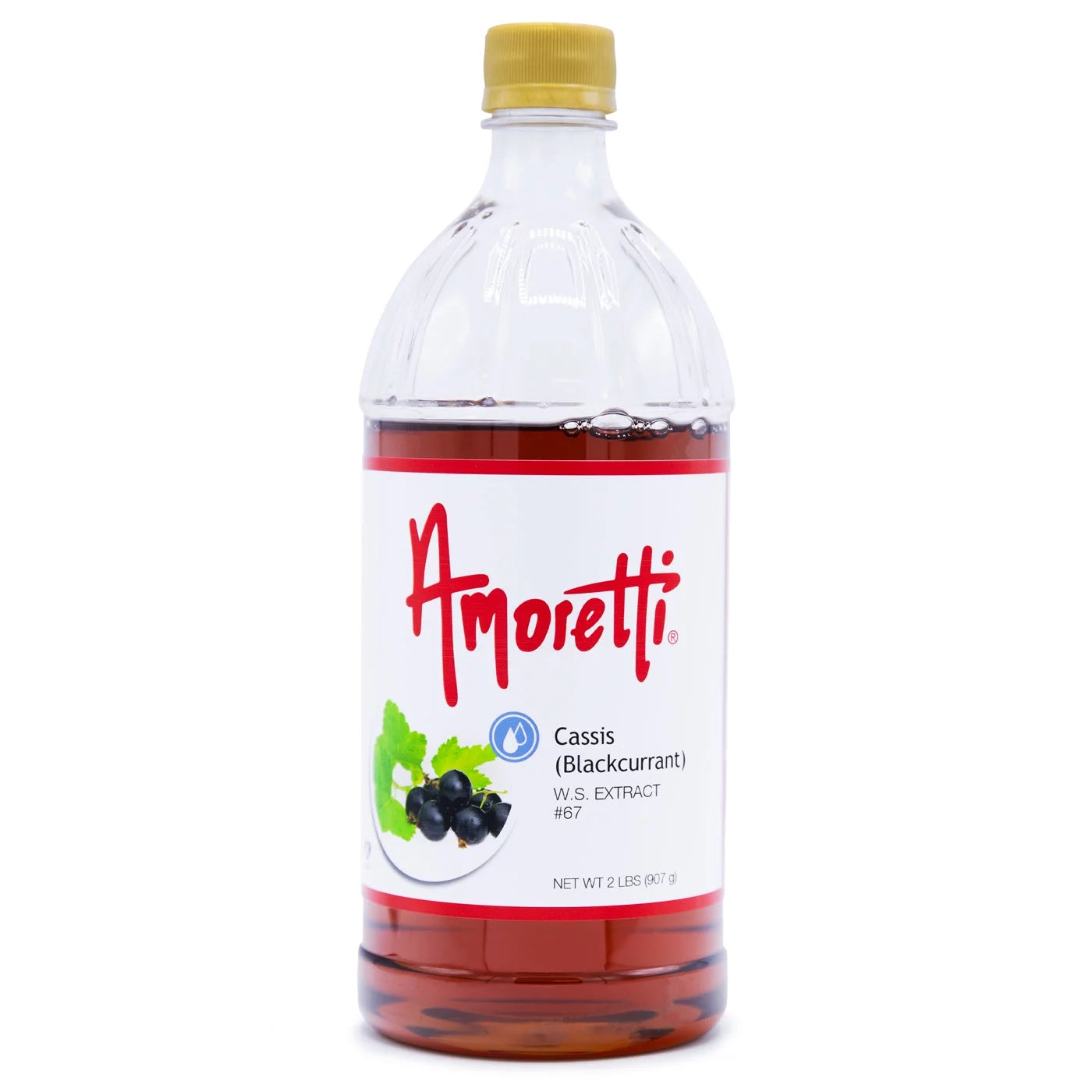 Amoretti - Cassis (Blackcurrant) Extract Fluid Soluble 4 oz - Highly Concentrated & Perfect For Pastry, Savory, Brewing, and more, Preservative Free, Vegan, Kosher Pareve, Keto Friendly