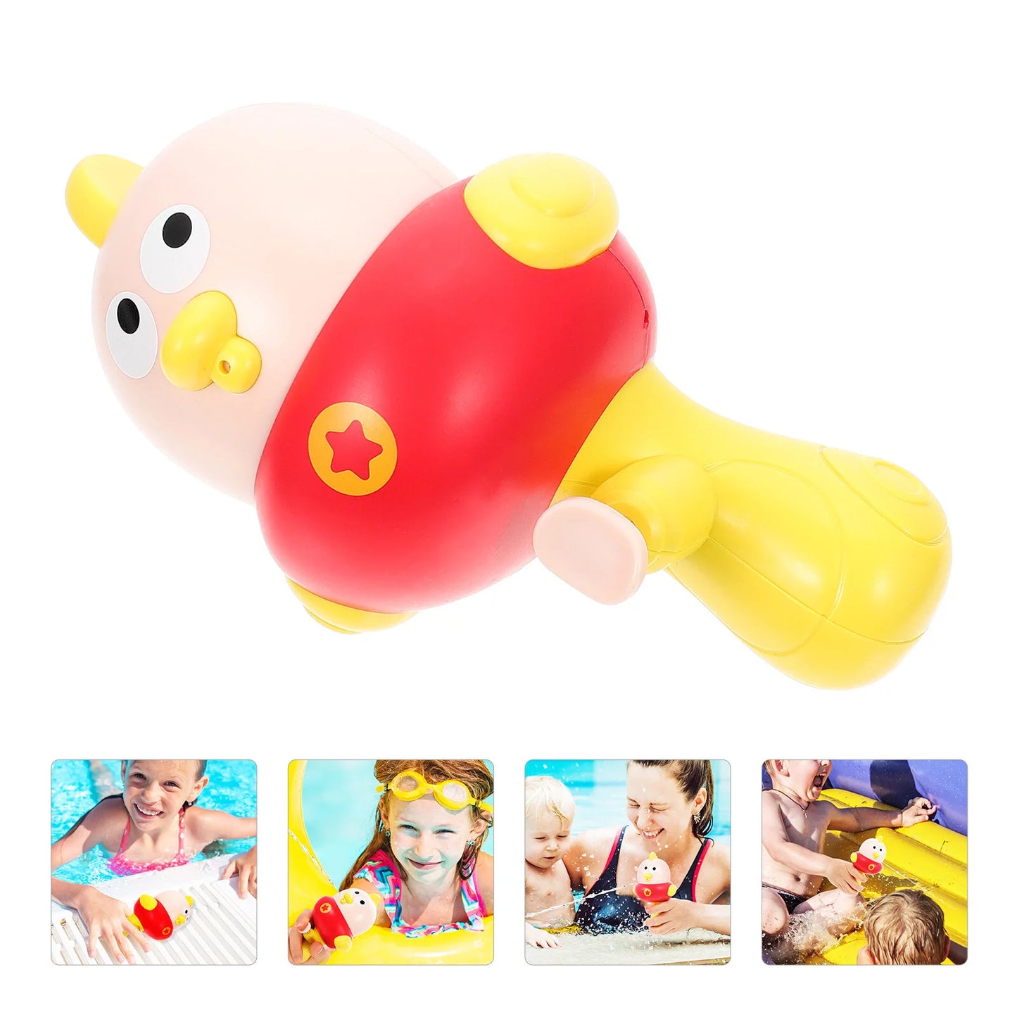 4pcs Interesting Squirt Shooter Wear-resistant Fluid Toy Interactive Squirt Toy Kids Supply