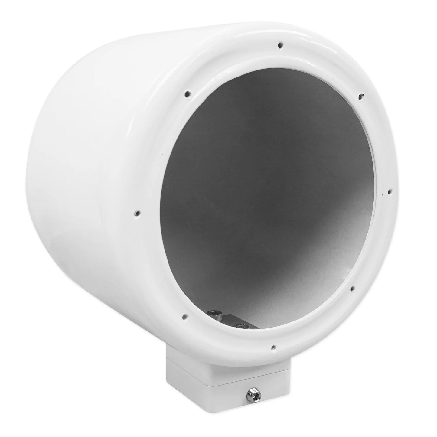 2) Rockville MAC525W 5.25" 360° Swivel White Aluminum Surface Mount Speaker Pods