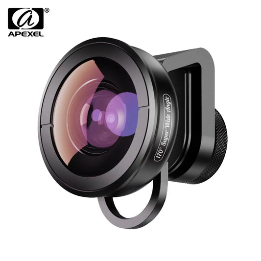 APEXEL APL HD5SW 170° Super Wide Angle Lens for Dual Lens / Single Lens Smartphone for Pixel Galaxy Smartphones