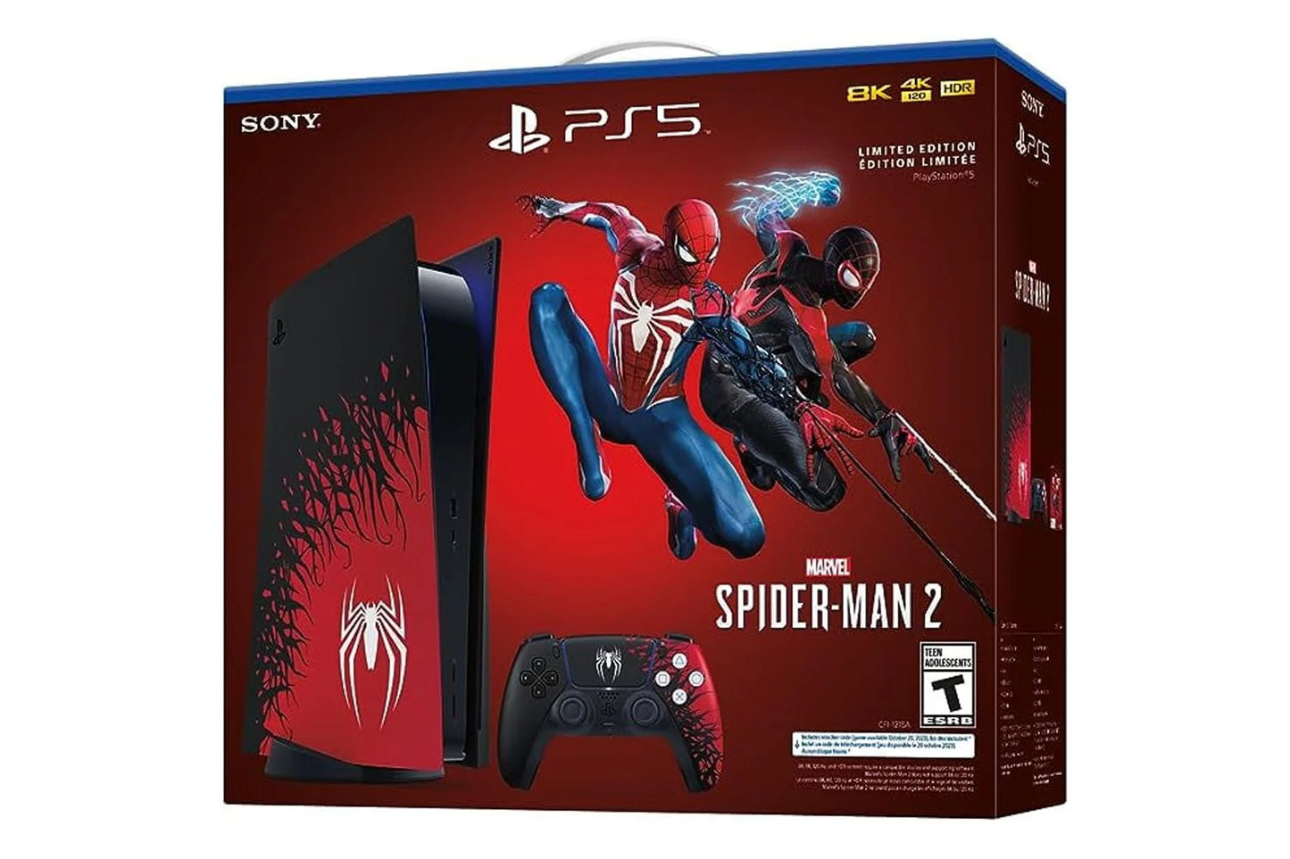 2023 Holiday Bundle PlayStation_PS5 Gaming Console (Disc Version) Marvel’s Spider-Man 2 Limited Edition Bundle with Controller Display Stand