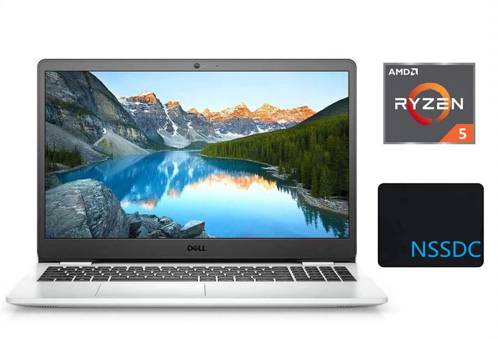 2021 Inspiron 15 3505 15.6" FHD Portable computer Ryzen 5-3450U Processor, 32GB RAM, 2TB SSD, Radeon Vega 8 Graphics, Webcam, HDMI, Bluetooth, Windows 10, White, with NSSDC Mousepad