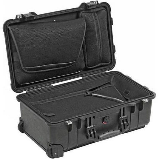 1510LOC TSA Portable computer Overnight Liquid Hard Case with Wheels, Black