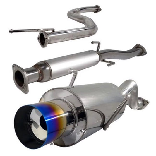 2.5 in. Inlet N1 Style Catback Exhaust System with Burnt Tip Ls-Rs Model for 94 to 01 Acura Integra, 10 x 13 x 48 in.