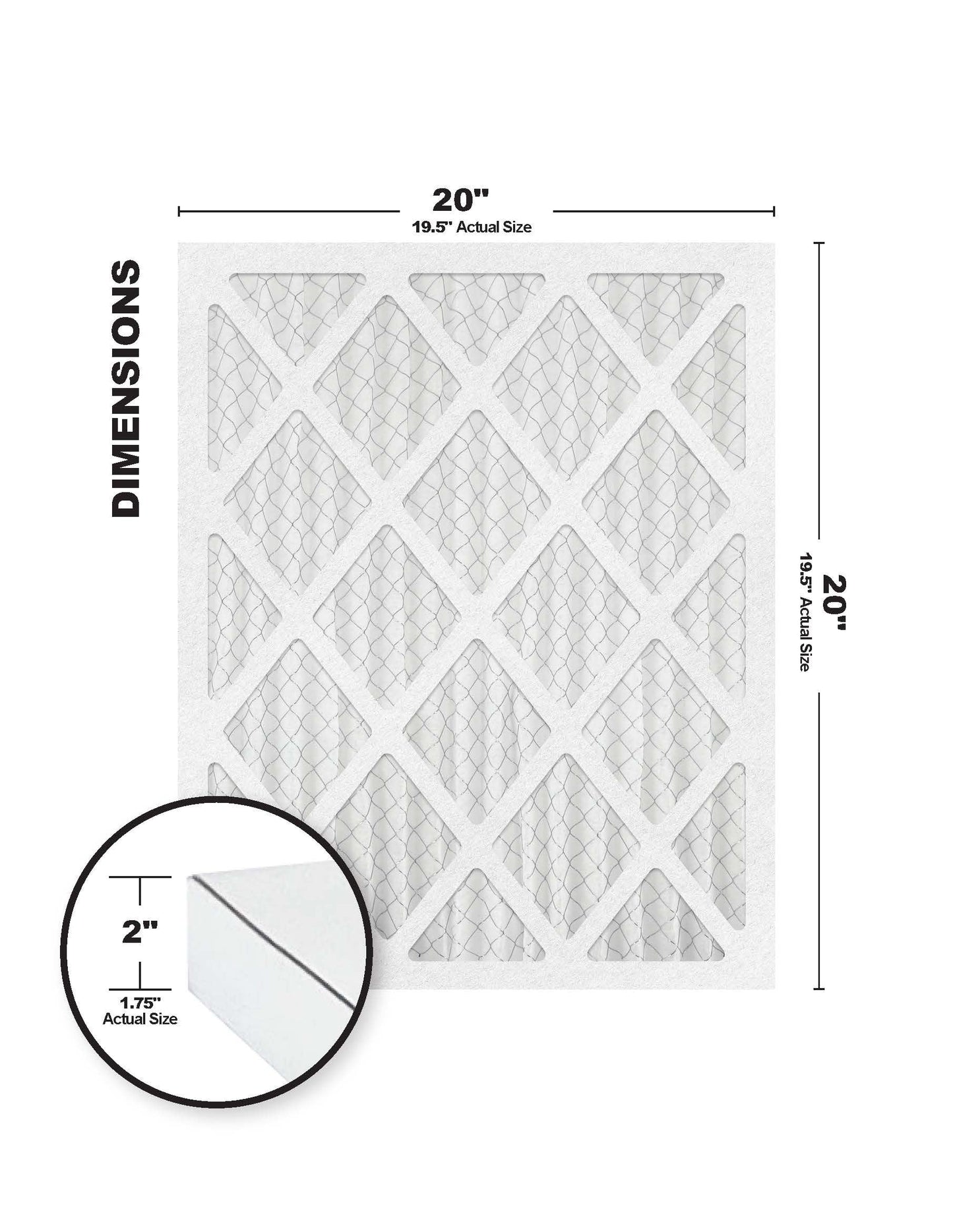 Accumulair Gold 20x20x2 MERV 8 Air Filter (4 Pack)