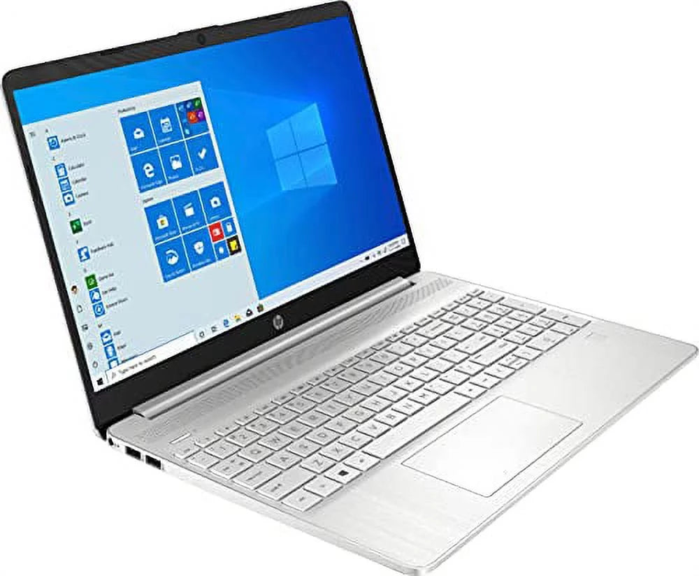 2022 15.6" HD Display Portable computer PC 11th Gen 4-Core i5-1135G7 12GB DDR4 RAM 256GB NVMe SSD Iris Xe Graphics Webcam HDMI Fingerprint USB C Windows 10 Home Silver w/RE 32GB USB 3.0 Drive